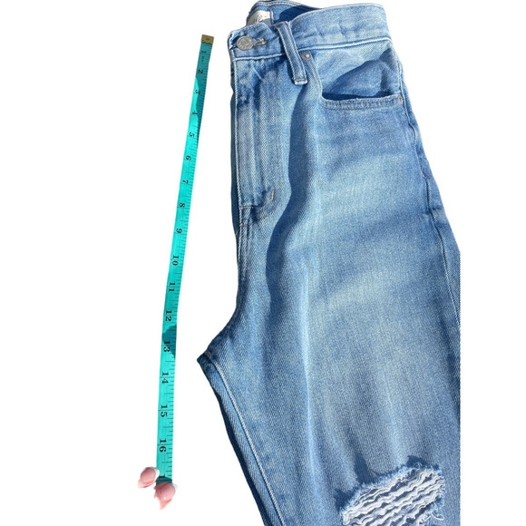 Madewell Distressed Momjean  Blue Jeans - Size 25 - Picture 7 of 16